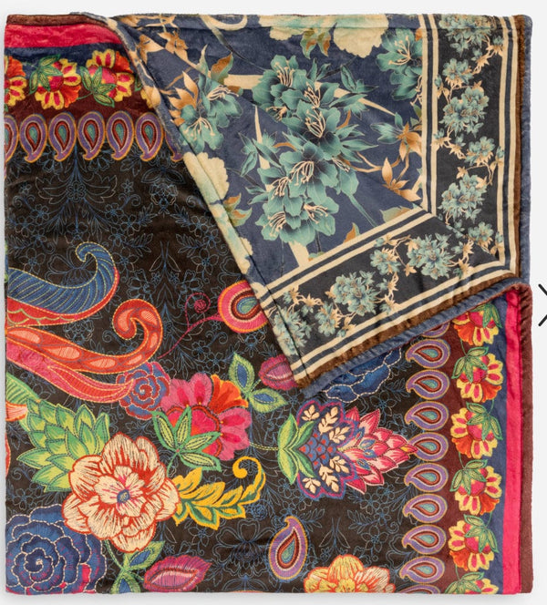 Johnny Was - Blanket - Laurel Canyon Cozy Blanket Emberwing - Cecil and Gunn