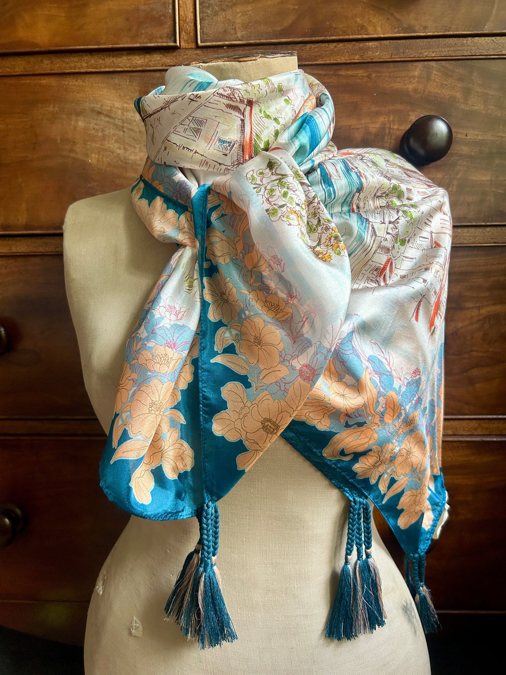 Johnny Was - Scarf - Silk Scarf - Cecil and Gunn