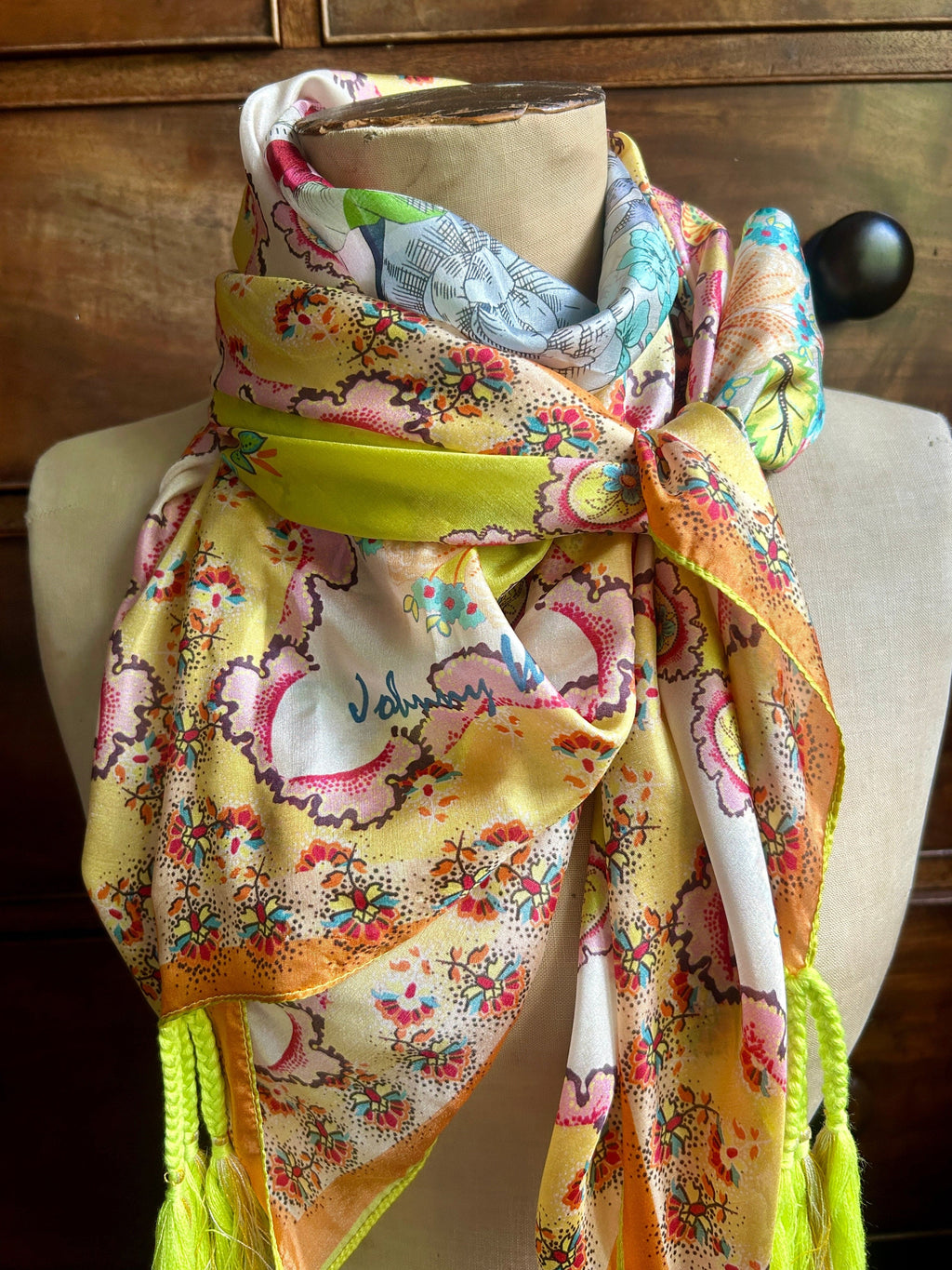Johnny Was - Scarf - Silk Scarf - Cecil and Gunn