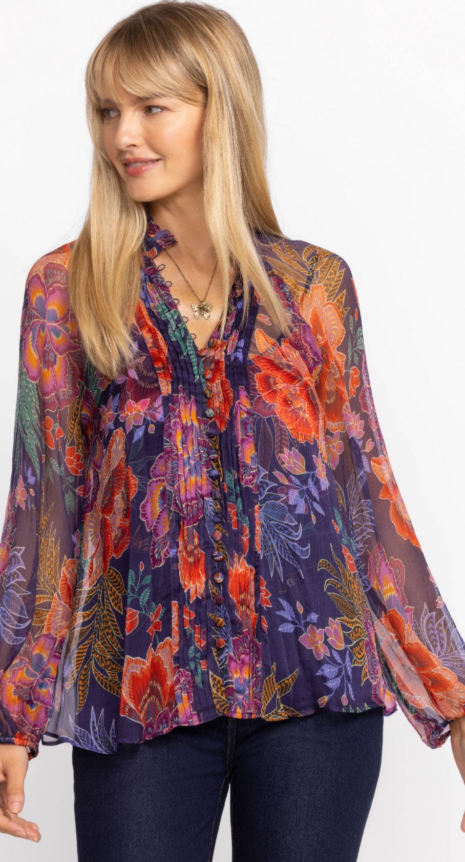 Johnny Was - Tops - Octavia Blouse - Cecil and Gunn