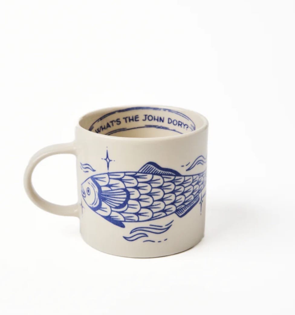 Jones and Co - Kitchen - Inked John Dory Mug - Cecil and Gunn