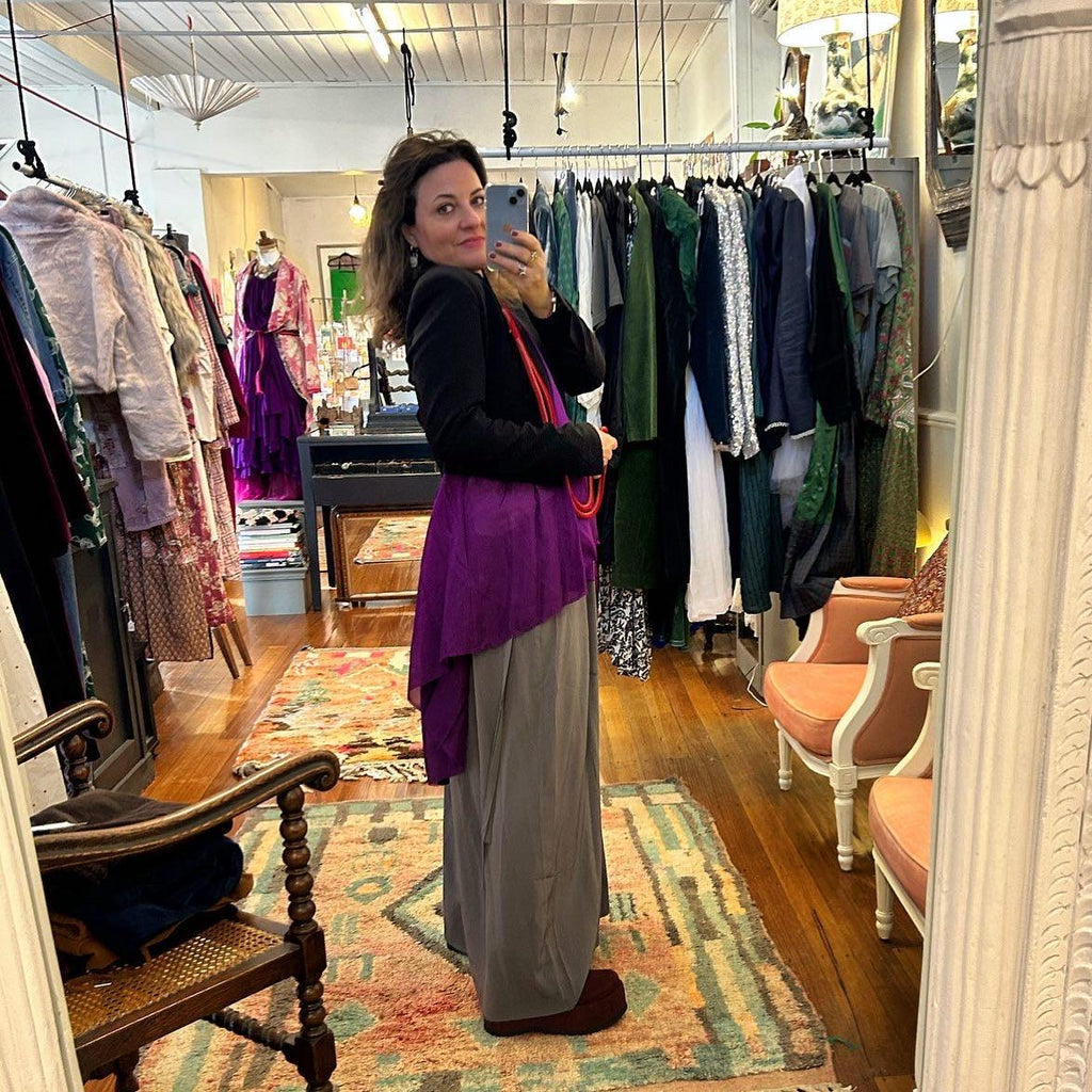 Lorena Laing - Tops - Button Back Blouse - Cecil and Gunn