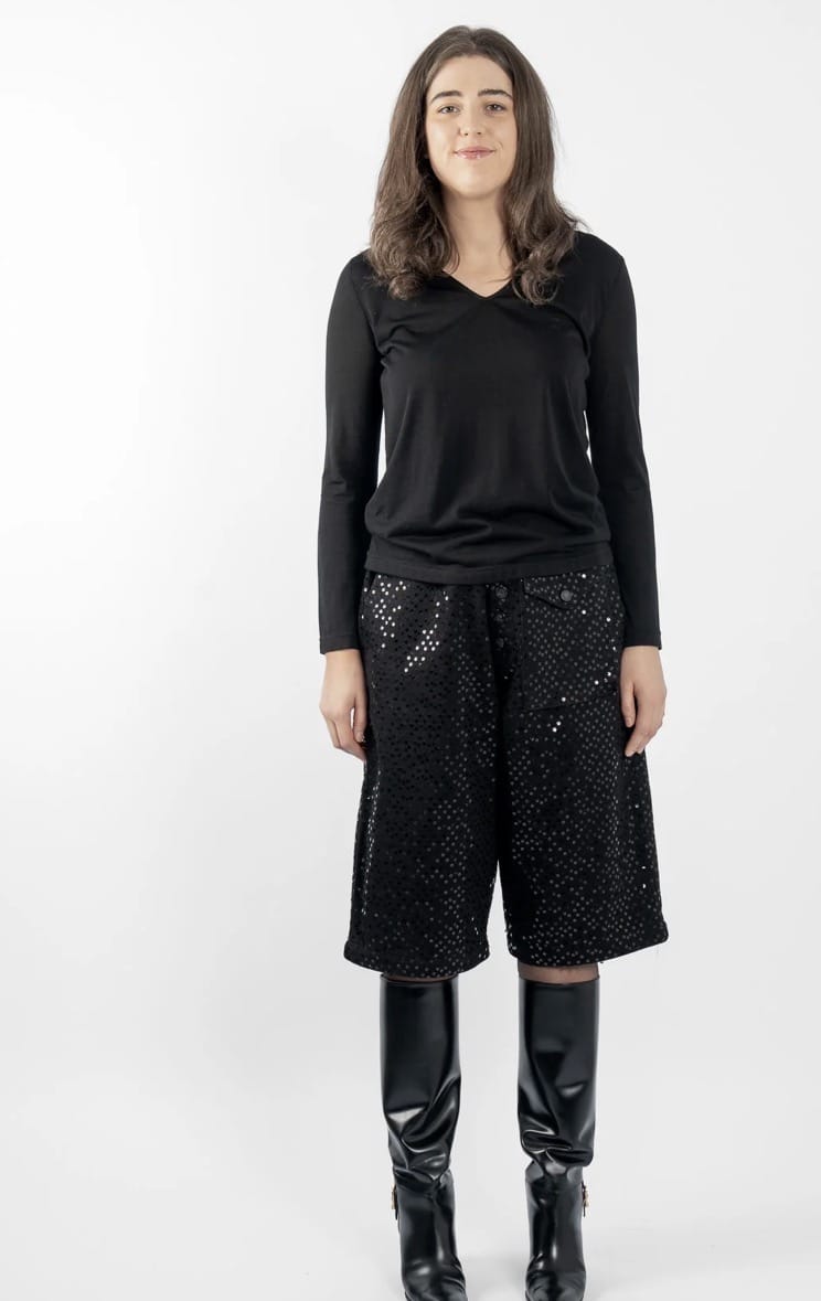 M.A.Dainty - Pants - Sequin Truckers - Cecil and Gunn