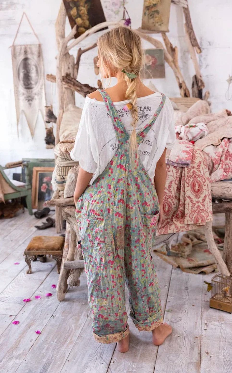 Magnolia Pearl - Pants - Quilted Love Overalls - Cecil and Gunn