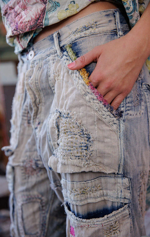 Magnolia Pearl - Pants - Quilted Tatum Cargo Denims - Cecil and Gunn