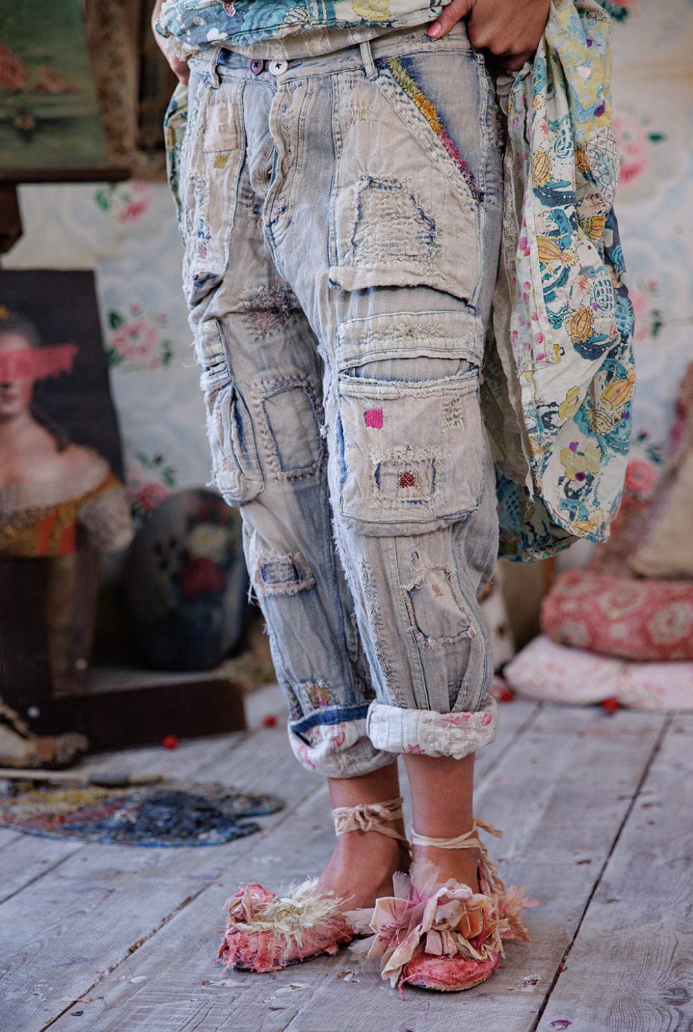 Magnolia Pearl - Pants - Quilted Tatum Cargo Denims - Cecil and Gunn