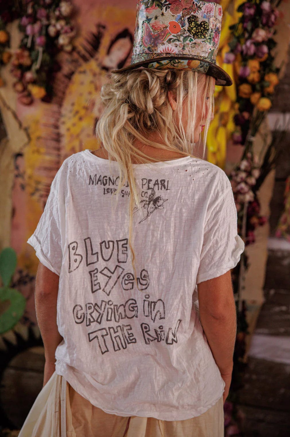 Magnolia Pearl - Top - Blue Eyes Willie Tee 2846 - Cecil and Gunn