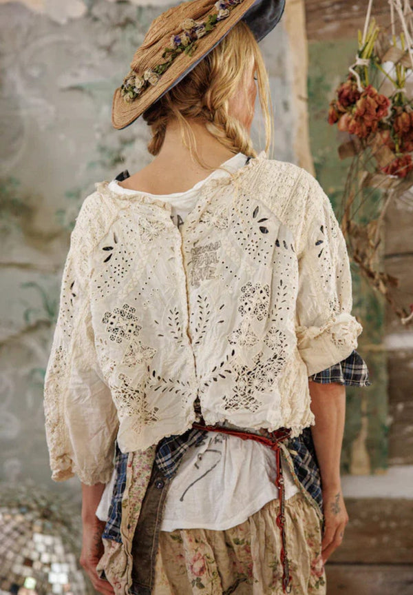 Magnolia Pearl - Top - Eyelet Adelise Blouse - Cecil and Gunn