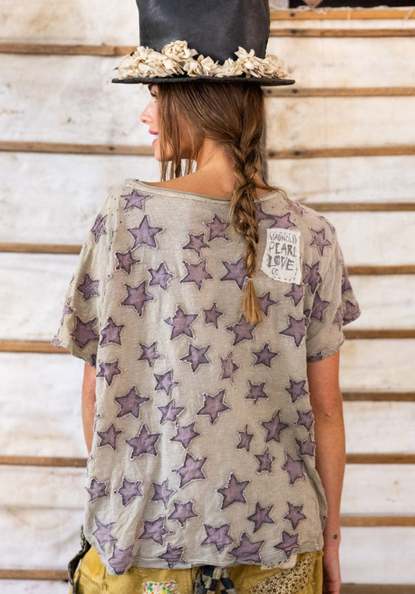 magnolia pearl - Tops - Little Star Applique Tee - Cecil and Gunn
