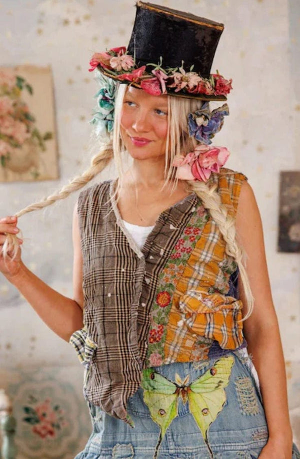 Magnolia Pearl - Tops - Patchwork Andriy Vest - Cecil and Gunn