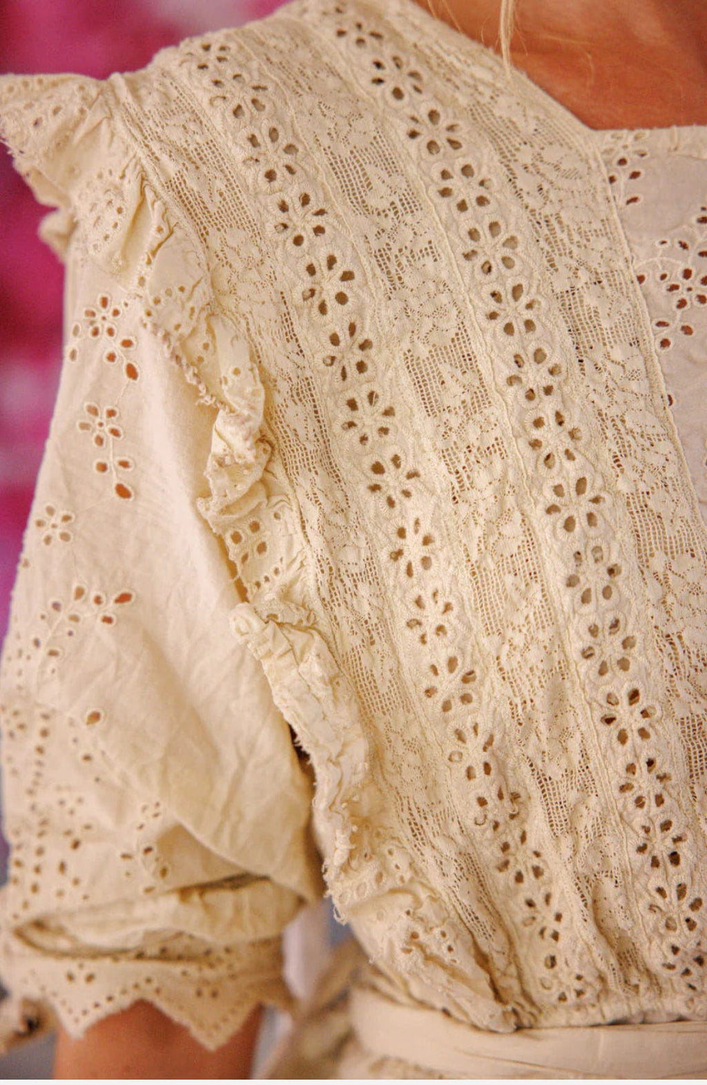 Magnolia Pearl - Tops - Rosario Eyelet Blouse - Cecil and Gunn