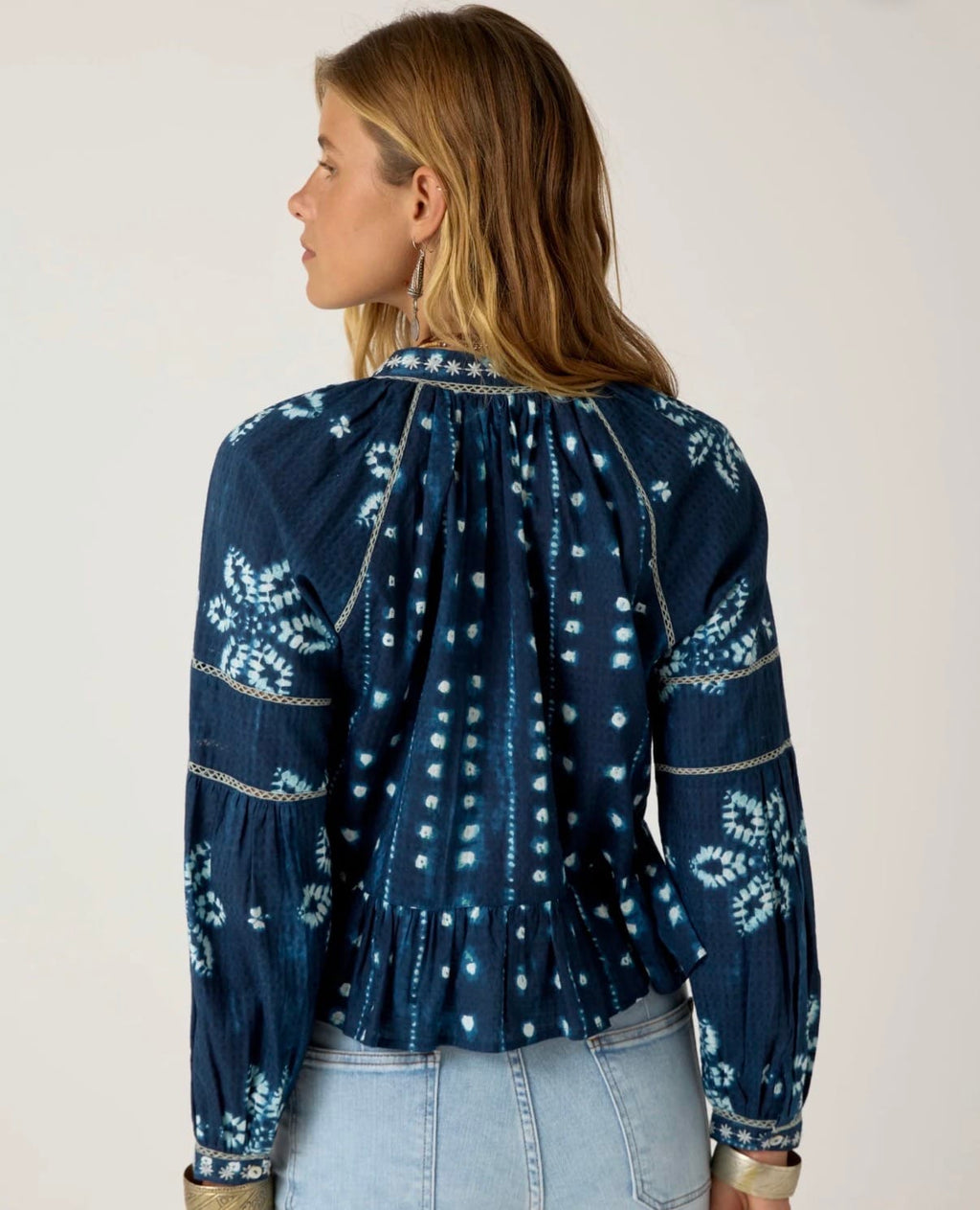 Maison Hotel - Jacket - Sora Blouse in Shibori - Cecil and Gunn