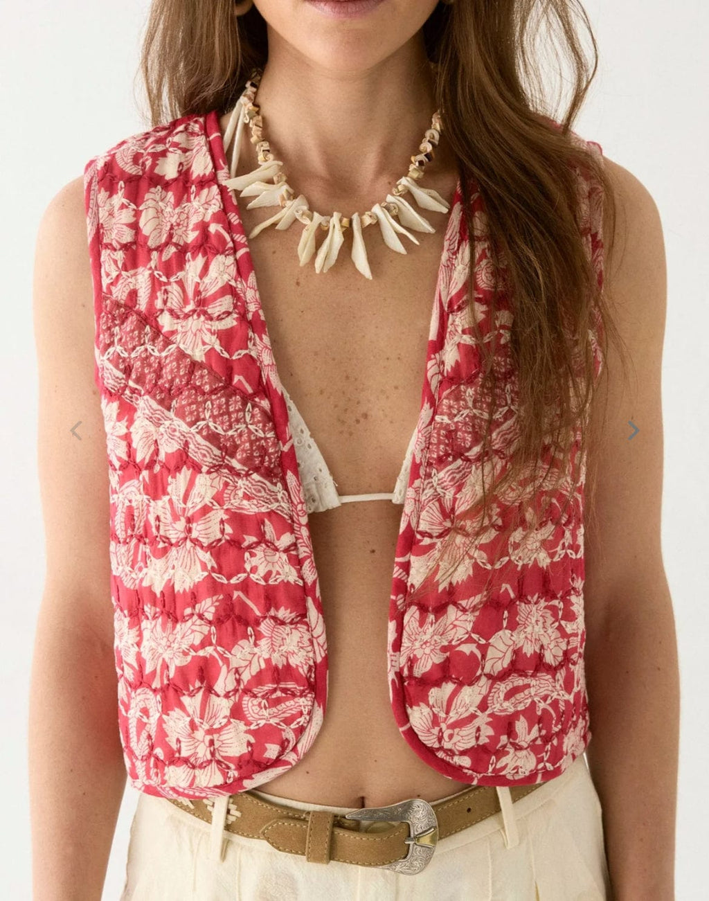 Maison Hotel - Outerwear - Ulrikke Vest in Sangria - Cecil and Gunn