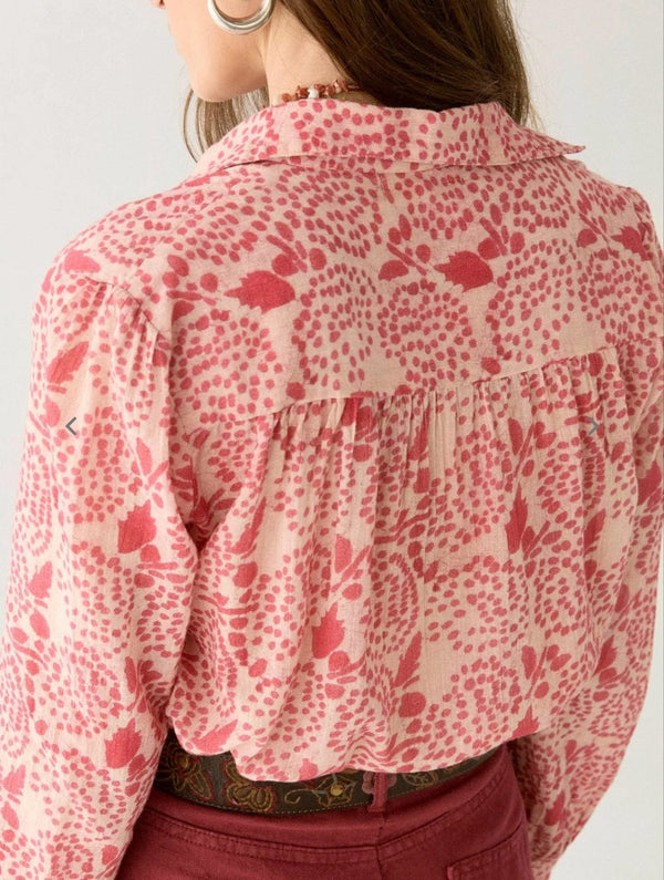 Maison Hotel - Shirt - Dylan Blouse in Pink Martini - Cecil and Gunn