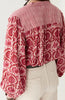 Maison Hotel - Shirt - Leandra Blouse in Flamingo Grooves - Cecil and Gunn