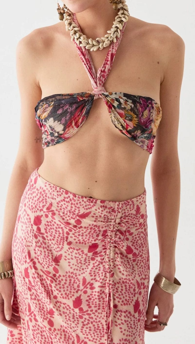 Maison Hotel - Skirt - Pia Skirt in Pink Martini - Cecil and Gunn