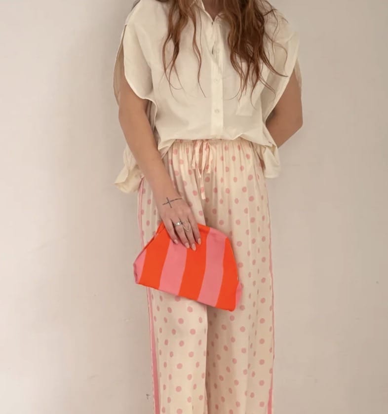 Mama Papa - Bag - Striped Clutch - Cecil and Gunn