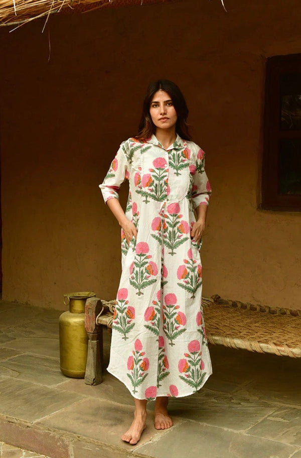 Mandalay Designs - Dress - Big Marigold Shirtdress - Cecil and Gunn