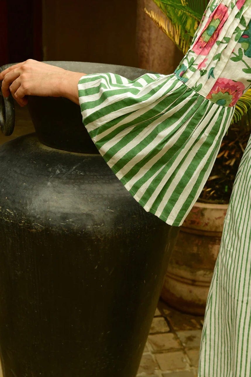 Mandalay Designs - Dress - Suzani Stripe Cocktail Dress - Cecil and Gunn