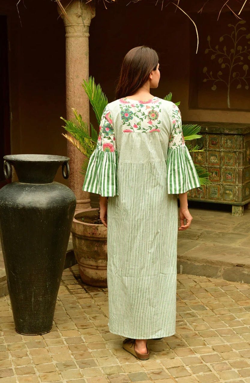 Mandalay Designs - Dress - Suzani Stripe Cocktail Dress - Cecil and Gunn