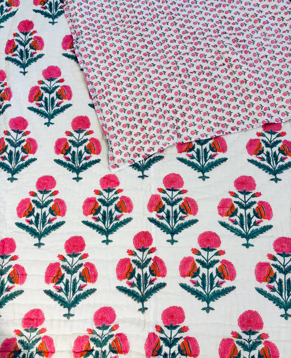 Mandalay Designs - Throw - Hand Block Quilt - Cecil and Gunn