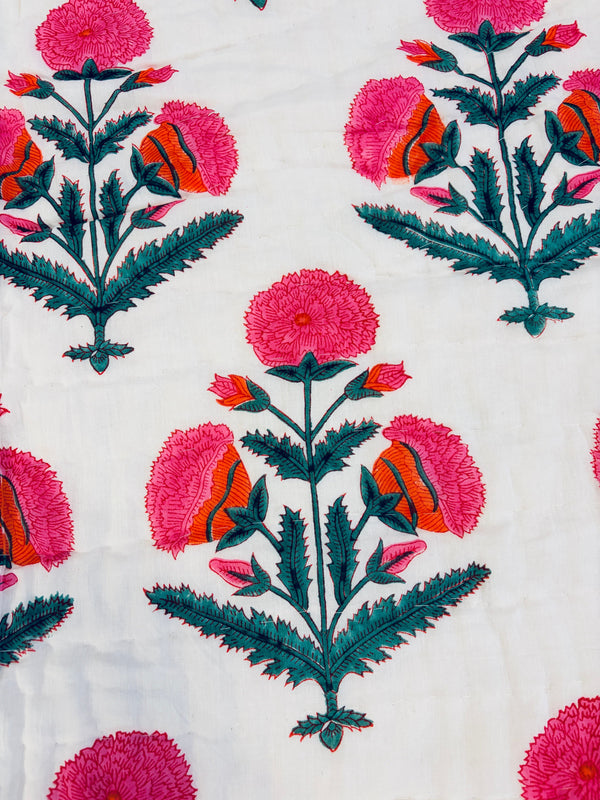 Mandalay Designs - Throw - Hand Block Quilt - Cecil and Gunn