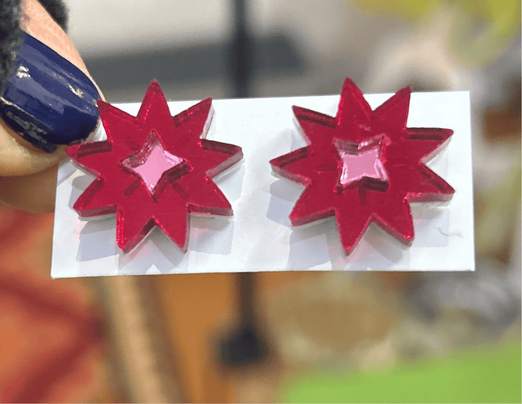 Martha Jean - Earrings - Crystal Star Studs - Cecil and Gunn