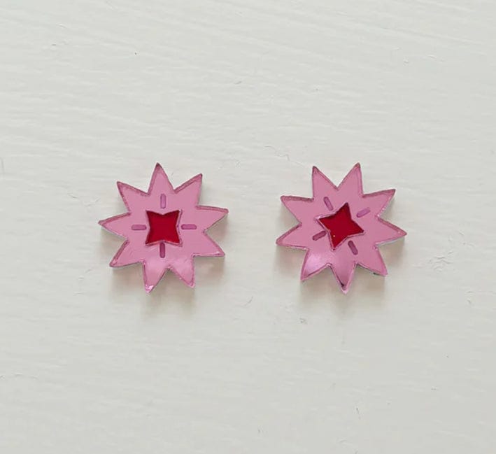 Martha Jean - Earrings - Crystal Star Studs - Cecil and Gunn