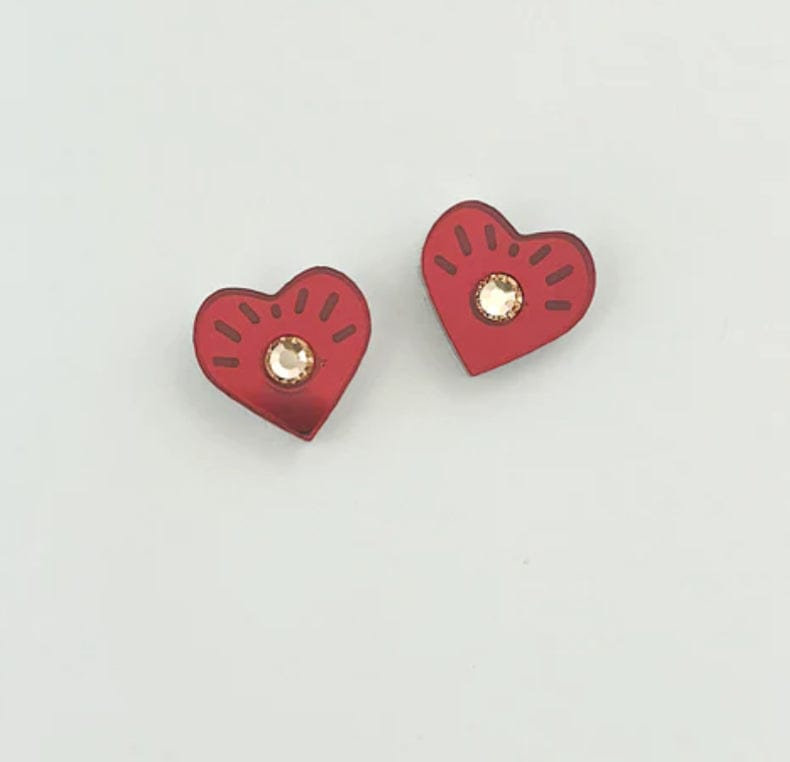 Martha Jean - Earrings - Eye Heart Studs - Cecil and Gunn