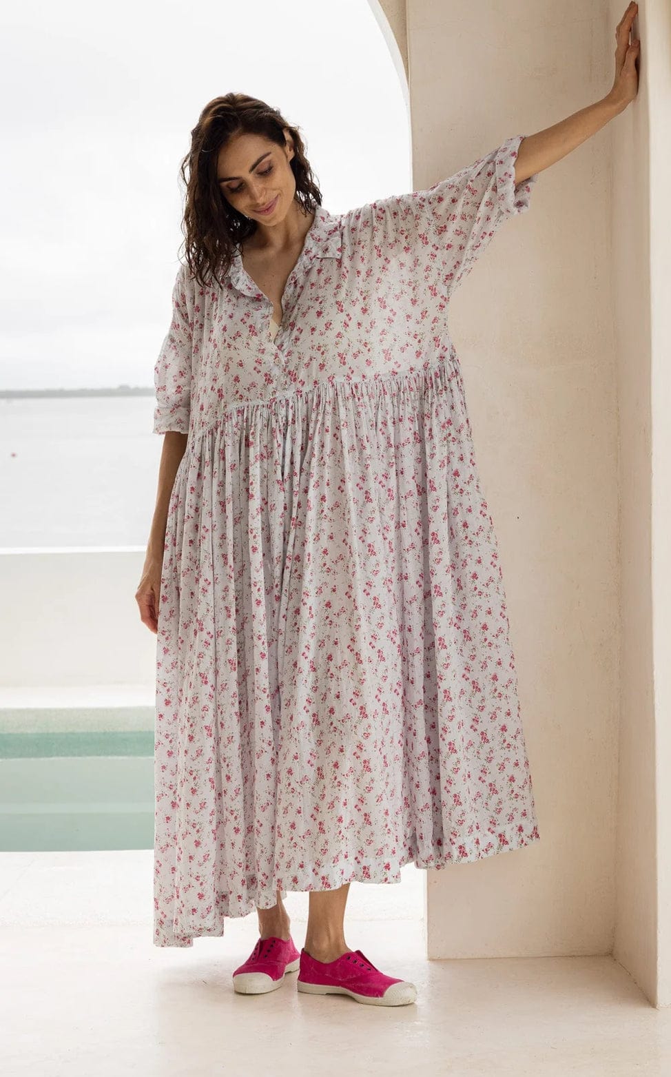 Meg By Design - Dress - Edith Dress in Cotton Voile - Cecil and Gunn