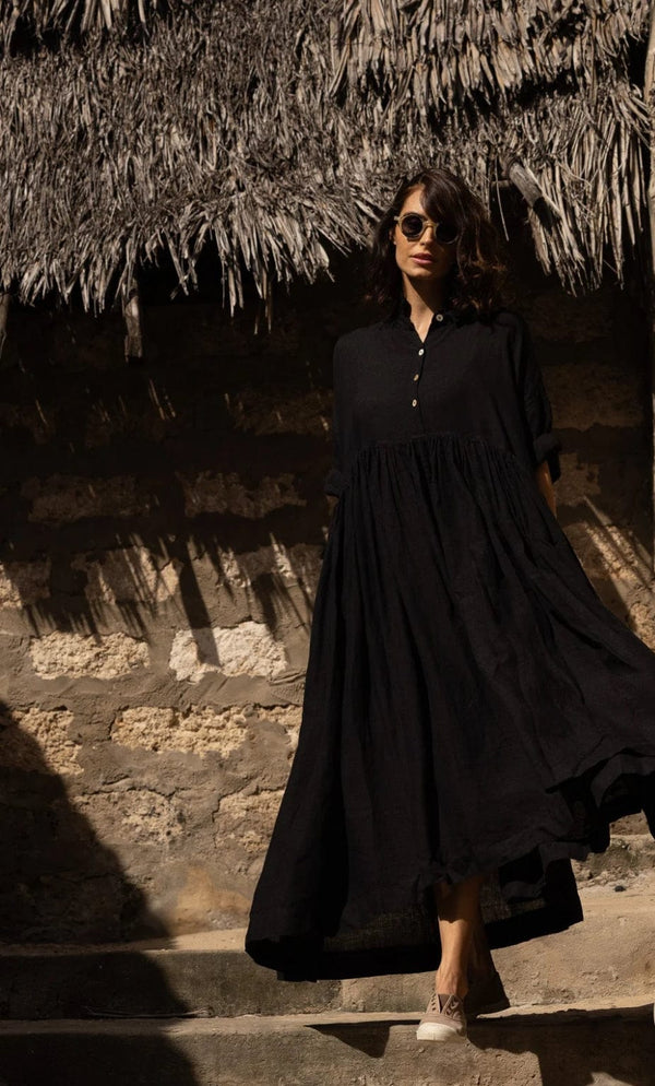 Meg By Design - Dress - Edith Dress Linen - Cecil and Gunn
