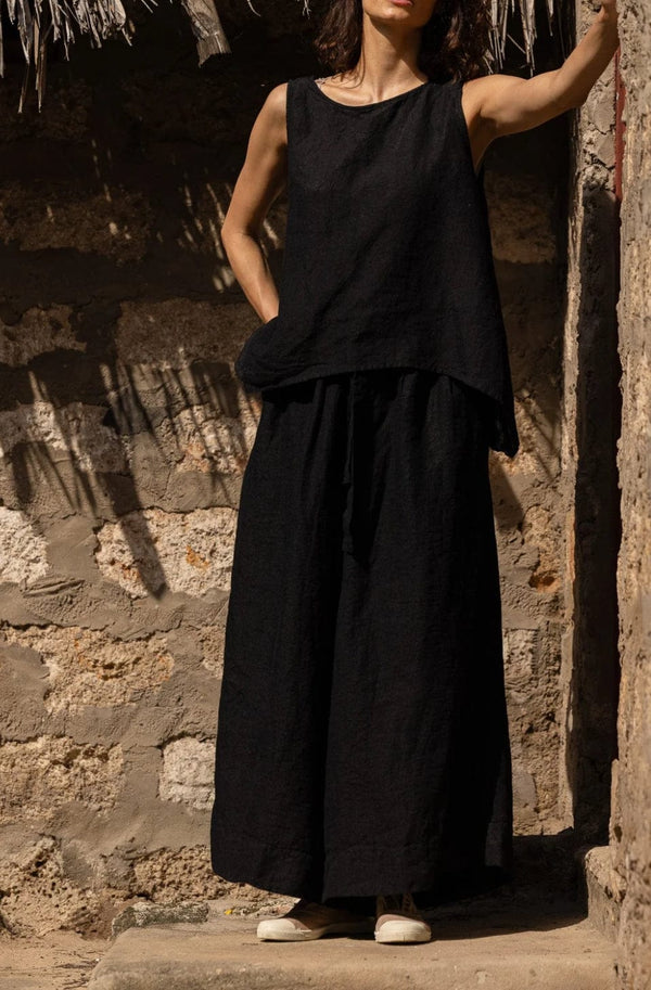 Meg By Design - Pants - Harriet Trouser in Linen - Cecil and Gunn