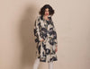 Megan Salmon - Coat - Black Roses Coat - Cecil and Gunn