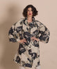 Megan Salmon - Coat - Black Roses Coat - Cecil and Gunn