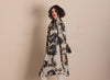Megan Salmon - Coat - Black Roses Coat - Cecil and Gunn