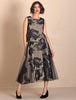 Megan Salmon - Skirt - Black Roses Skirt - Cecil and Gunn