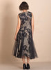 Megan Salmon - Skirt - Black Roses Skirt - Cecil and Gunn