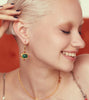 Ottoman Hands - Earrings - Raina Ruby and Raina Emerald with crystal earrings - Cecil and Gunn