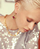 Ottoman Hands - Earrings - Raina Ruby and Raina Emerald with crystal earrings - Cecil and Gunn
