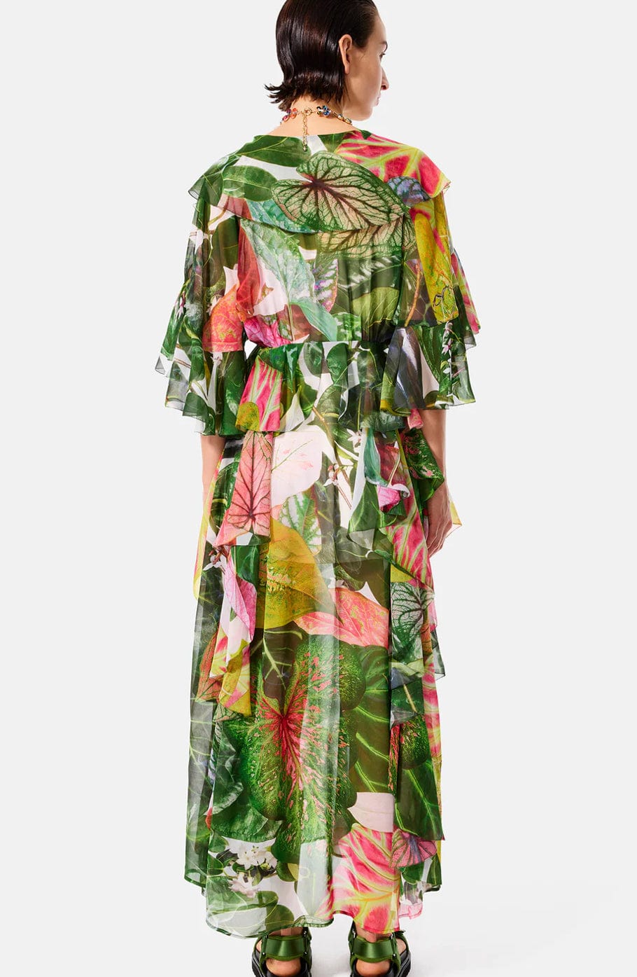Romance Was Born - Dress - Botanical Frill Dress RWB - Cecil and Gunn