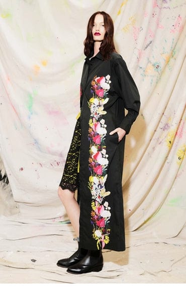 Romance Was Born - Dress - Maxi Placement Print Shirt Dress - Cecil and Gunn
