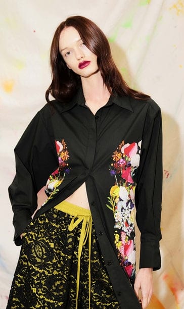 Romance Was Born - Dress - Maxi Placement Print Shirt Dress - Cecil and Gunn