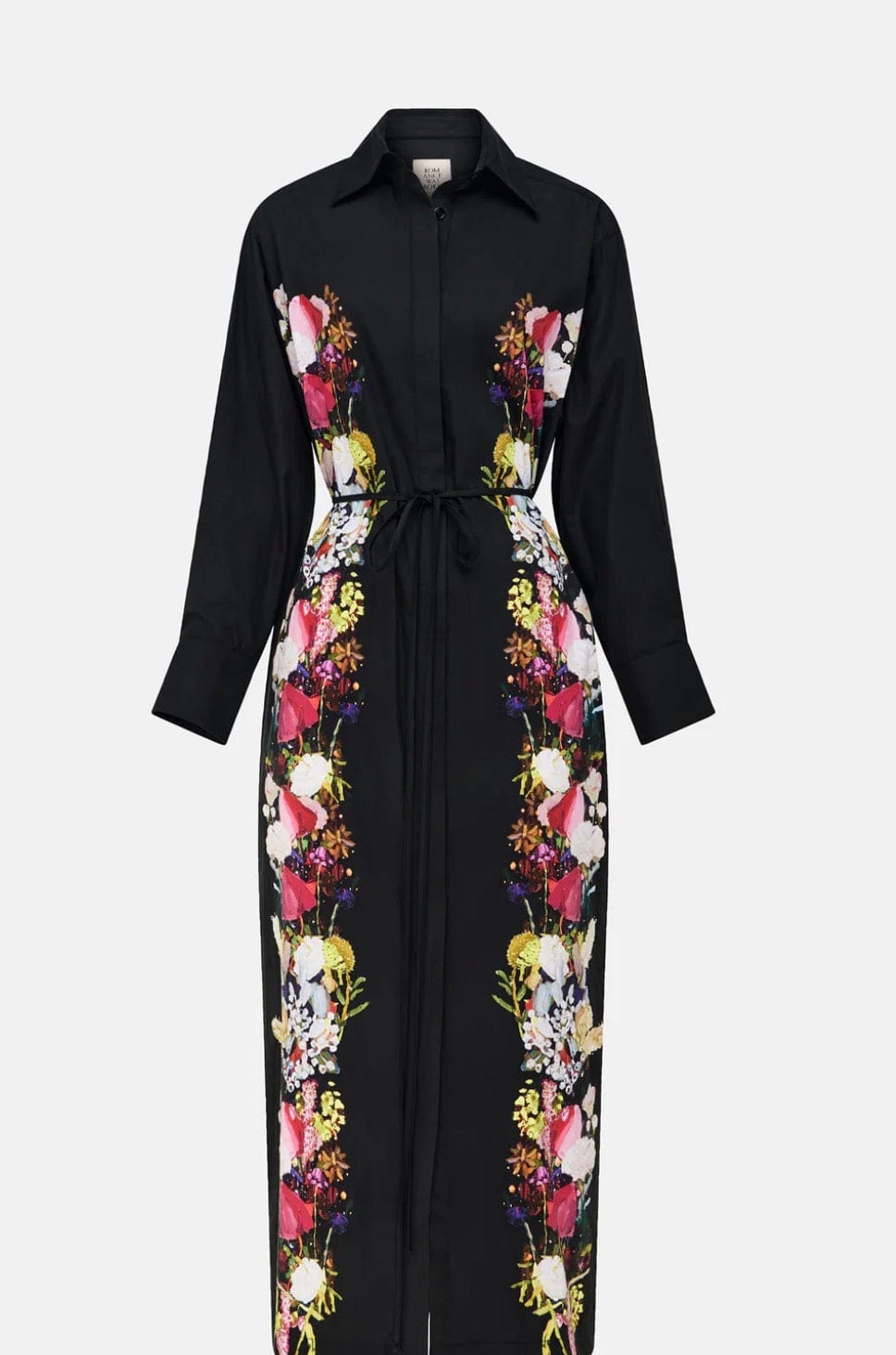 Romance Was Born - Dress - Maxi Placement Print Shirt Dress - Cecil and Gunn