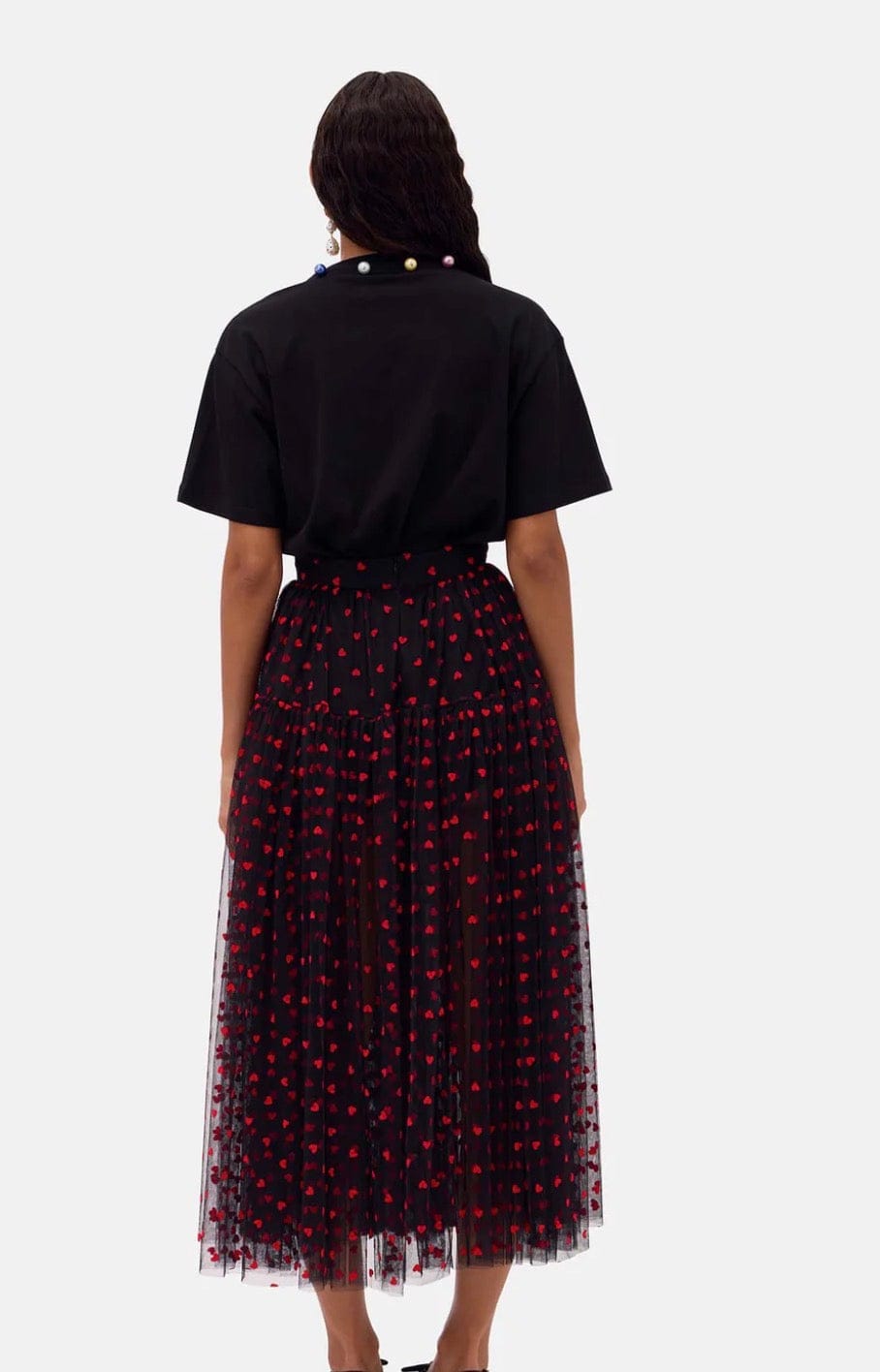 Romance Was Born - Skirt - Tulle Heart Maxi Skirt - Cecil and Gunn