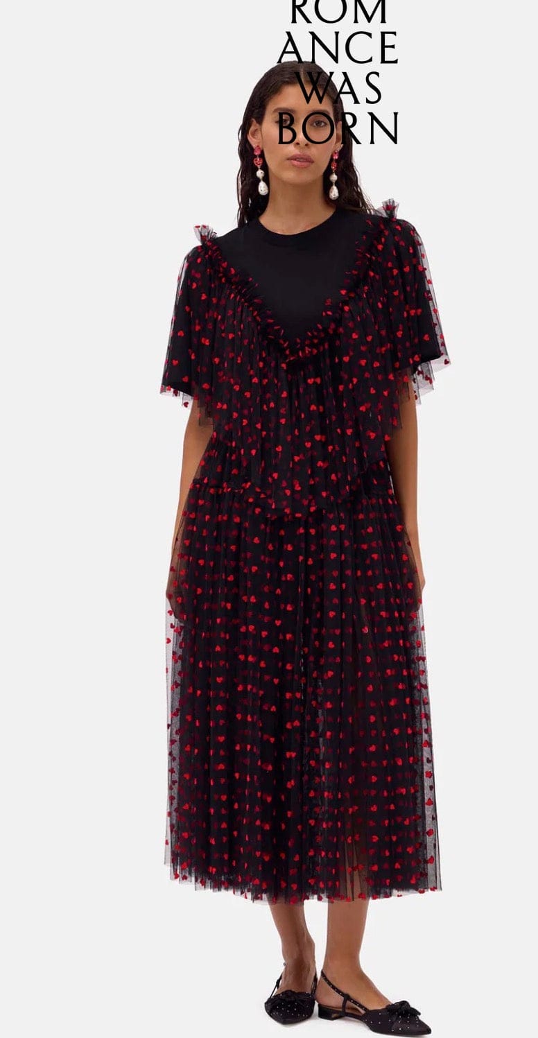 Romance Was Born - Skirt - Tulle Heart Maxi Skirt - Cecil and Gunn