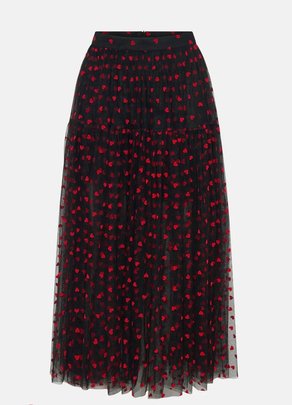 Romance Was Born - Skirt - Tulle Heart Maxi Skirt - Cecil and Gunn