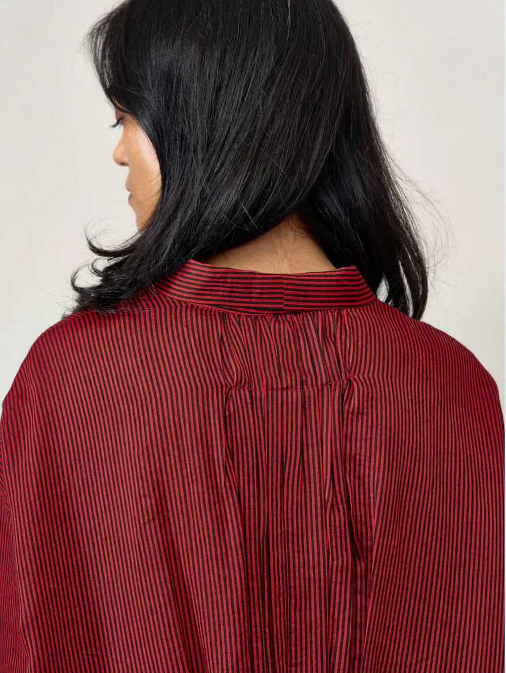 Runaway Bicycle - Dress - Aouli Red Stripe Dress - Cecil and Gunn