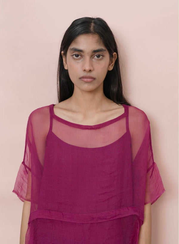 Runaway Bicycle - Dress - Clover Dress Magenta - Cecil and Gunn