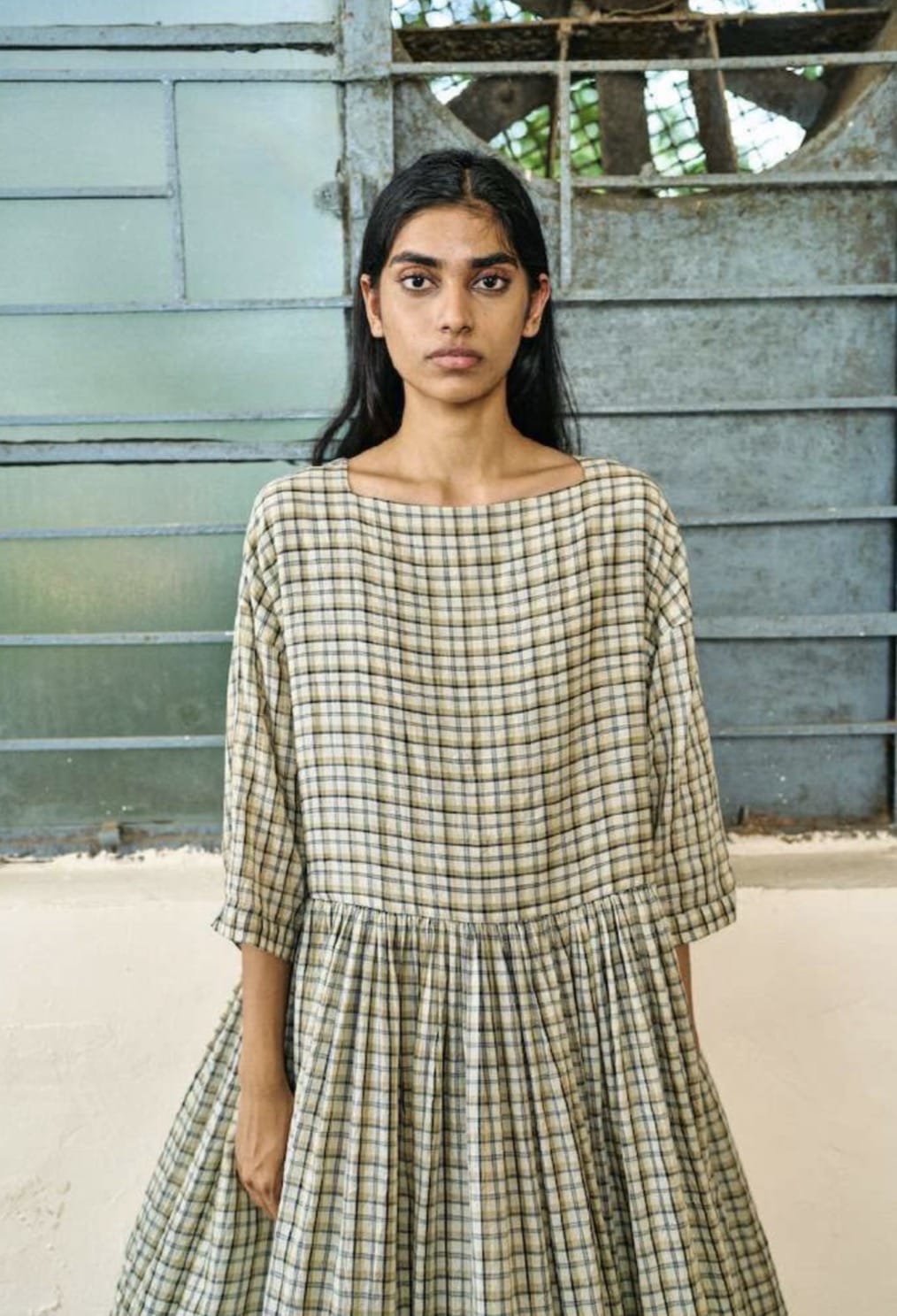 Runaway Bicycle - Dress - Sylvia Check dress - Cecil and Gunn