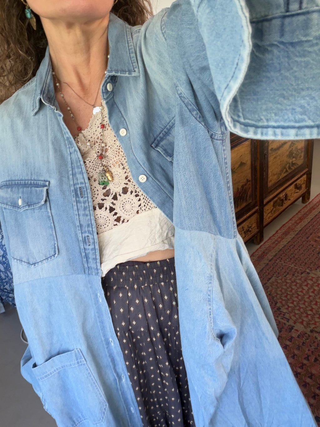 Small Forest - Jacket - Willow Dress/Coat in Denim - Cecil and Gunn